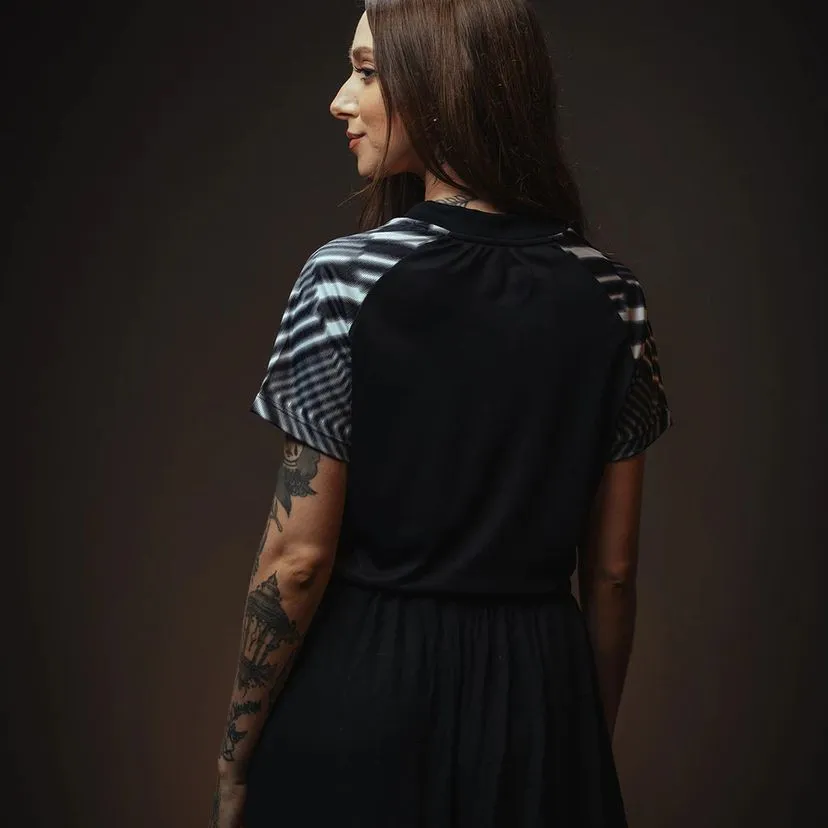 Corinthians Camiseta Preta Feminina Esportiva Tam M