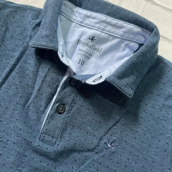 Brooksfield Camisa Polo Azul Infantil Tam 10