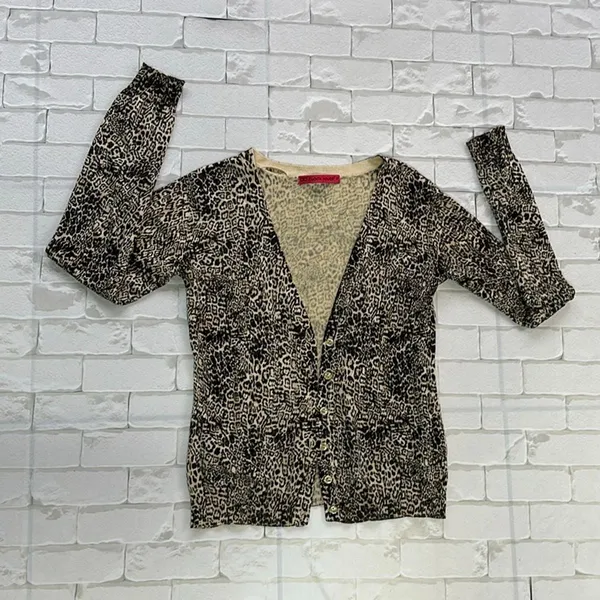 Casaco Animal Print C&A Feminino Manga Longa P