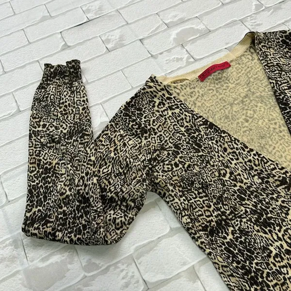 Casaco Animal Print C&A Feminino Manga Longa P
