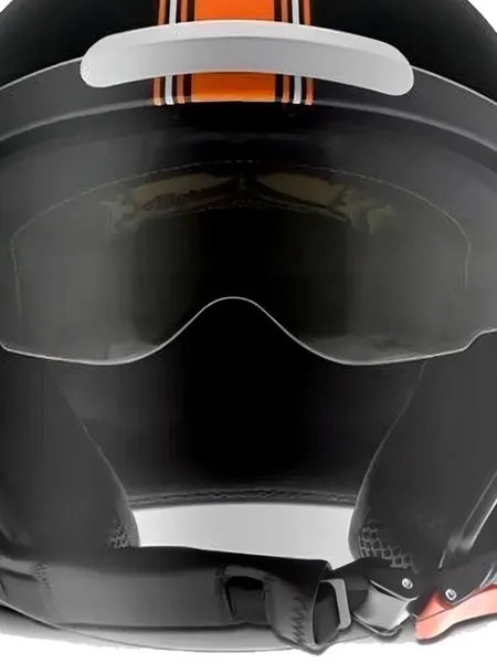 Capacete Pro Tork Skull Riders Preto Laranja 58