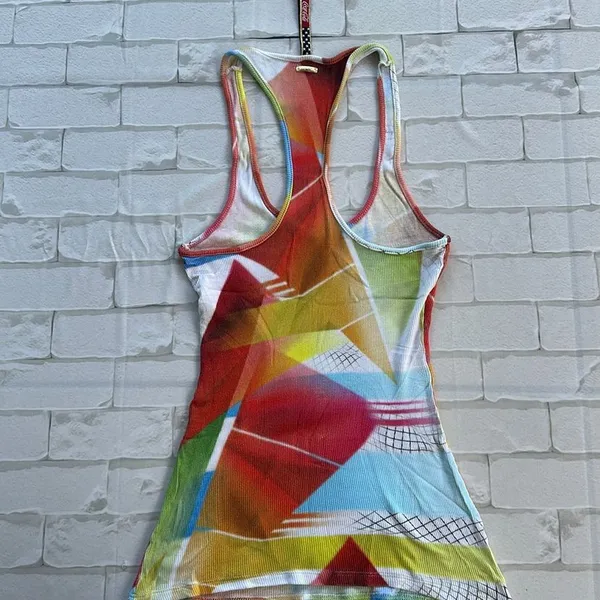 Blusa Regata Coca Cola Multicolorida Nadador Tam P