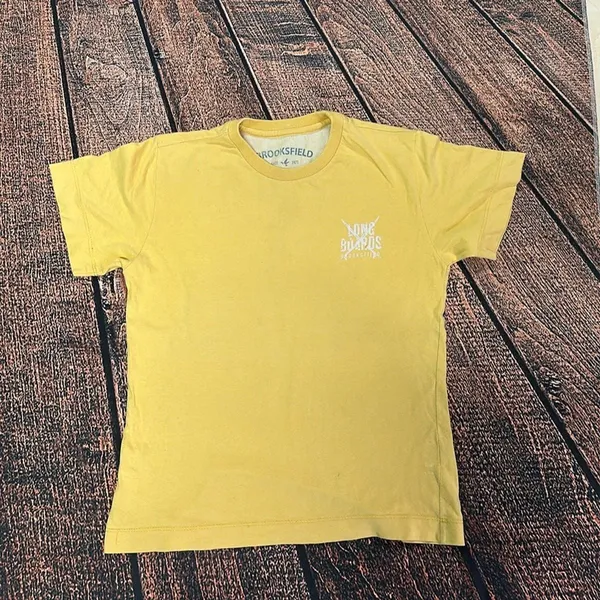 Camiseta Infantil Brooksfield Amarela Tam 6