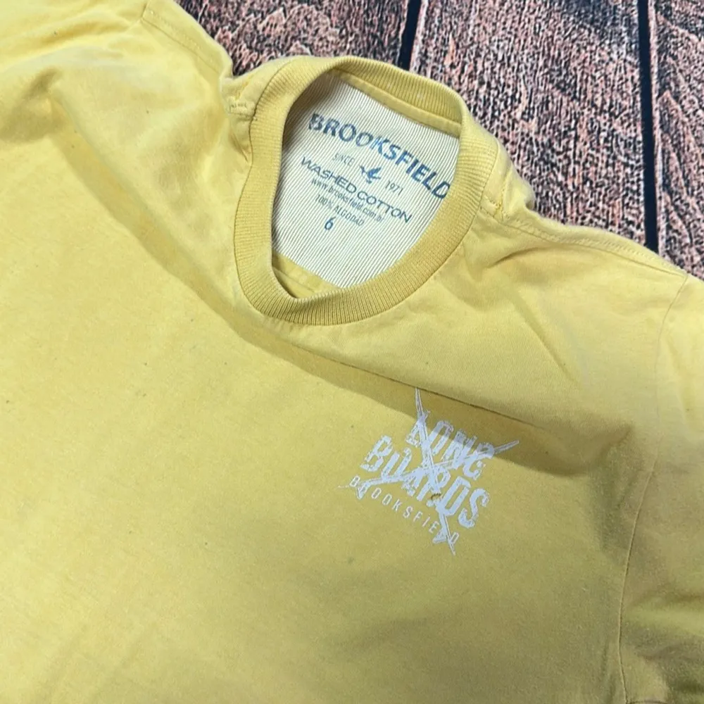 Camiseta Infantil Brooksfield Amarela Tam 6