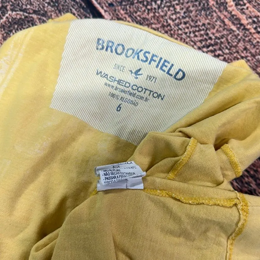 Camiseta Infantil Brooksfield Amarela Tam 6