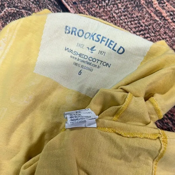 Camiseta Infantil Brooksfield Amarela Tam 6