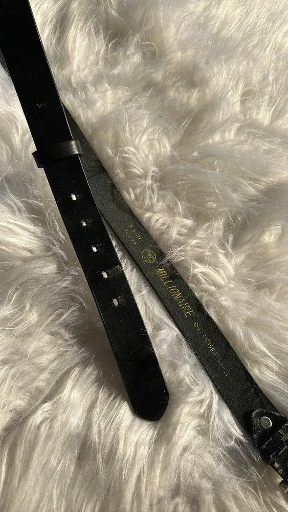 Cinto Masculino Millionaire Preto 120cm