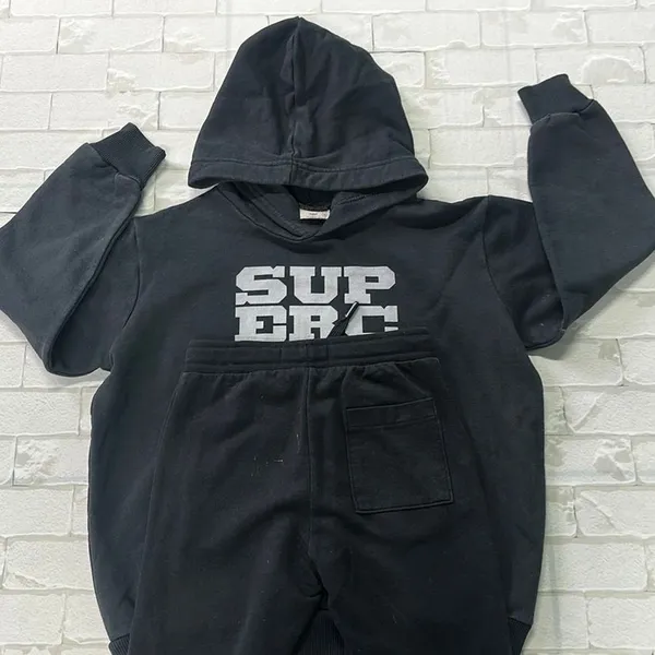 Conjunto Infantil Zara Preto Inverno Tam 7