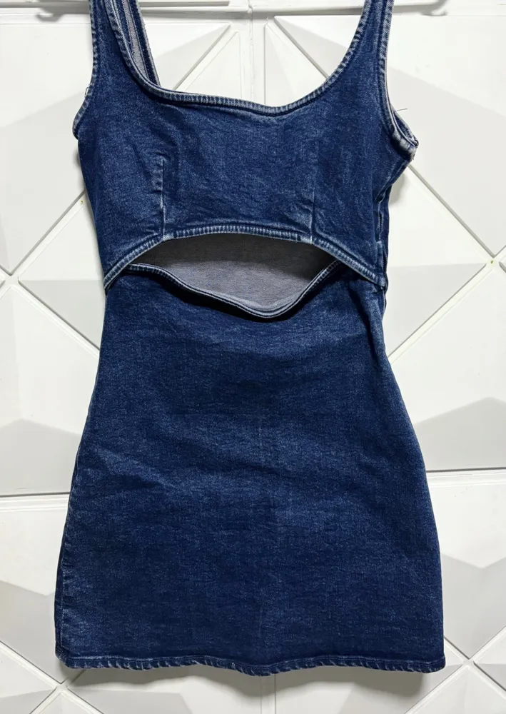 vestido jeans zara