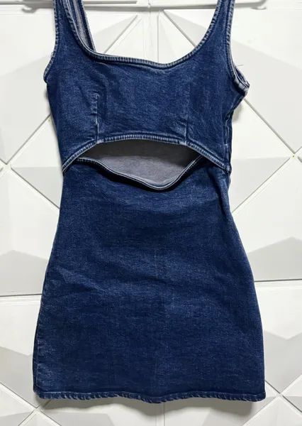 vestido jeans zara