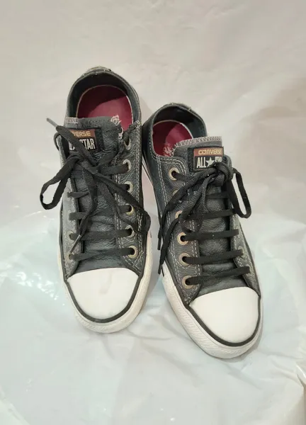 tênis converse all star couro preto 36