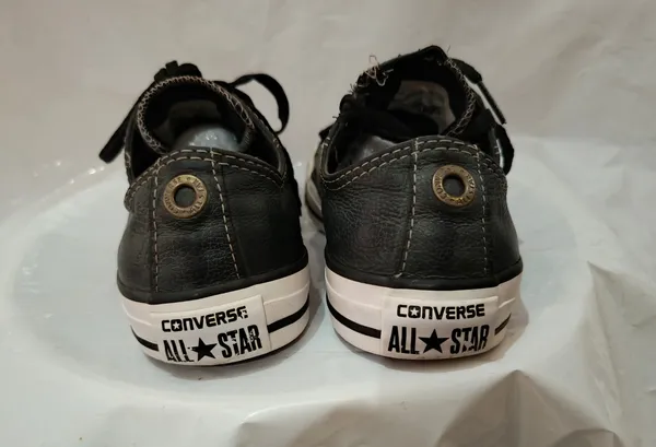tênis converse all star couro preto 36