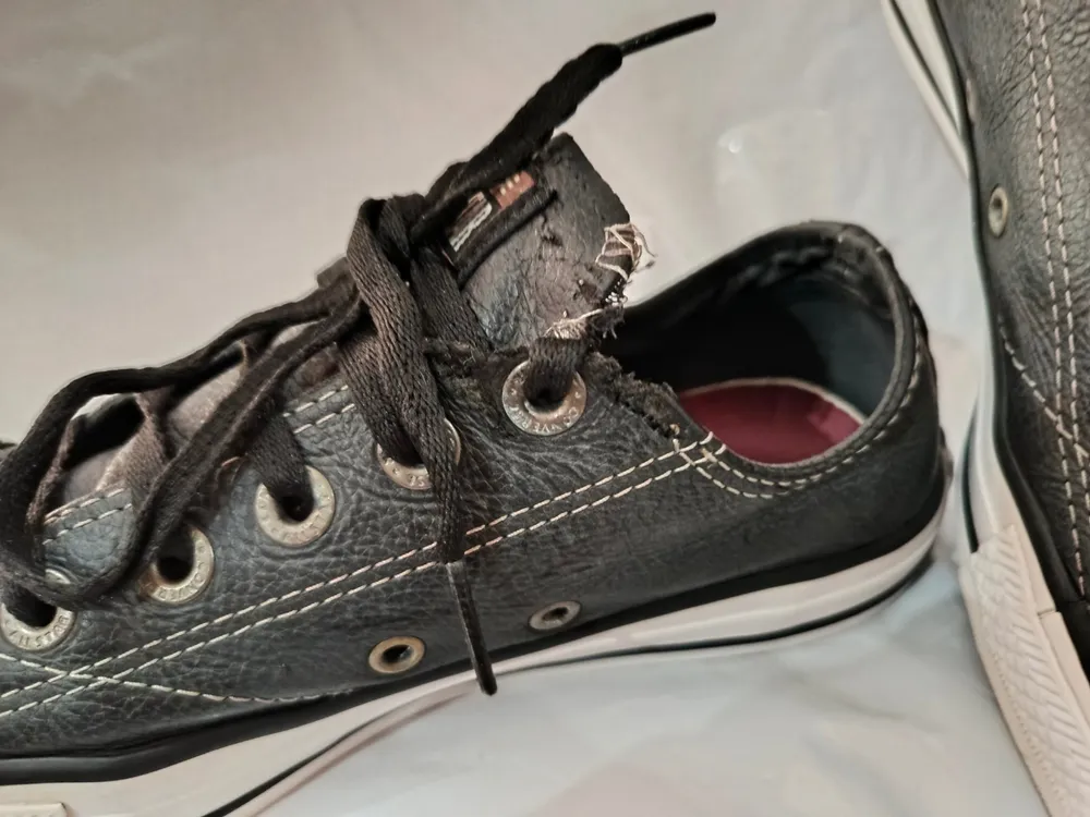 tênis converse all star couro preto 36