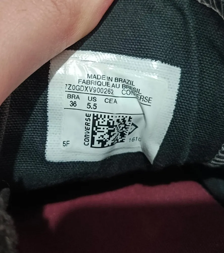 tênis converse all star couro preto 36