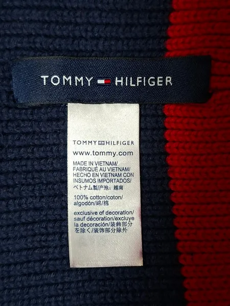 TOUCA TOMMY HILFIGER MALHA CANELADA