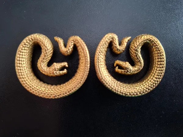 Conjunto de alargadores 28mm túnel cobra dourado