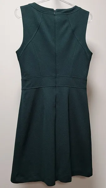 Vestido tubo clássico malha jacquard verde floresta 40