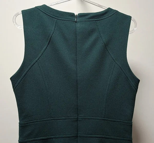 Vestido tubo clássico malha jacquard verde floresta 40