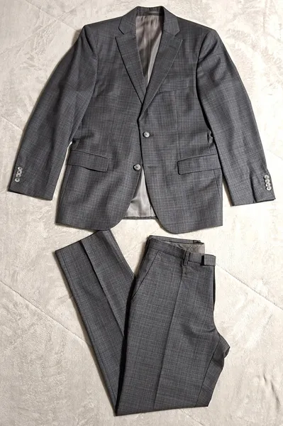 Conjunto de alfaiataria slim 36 38 P xadrez de giz cinza