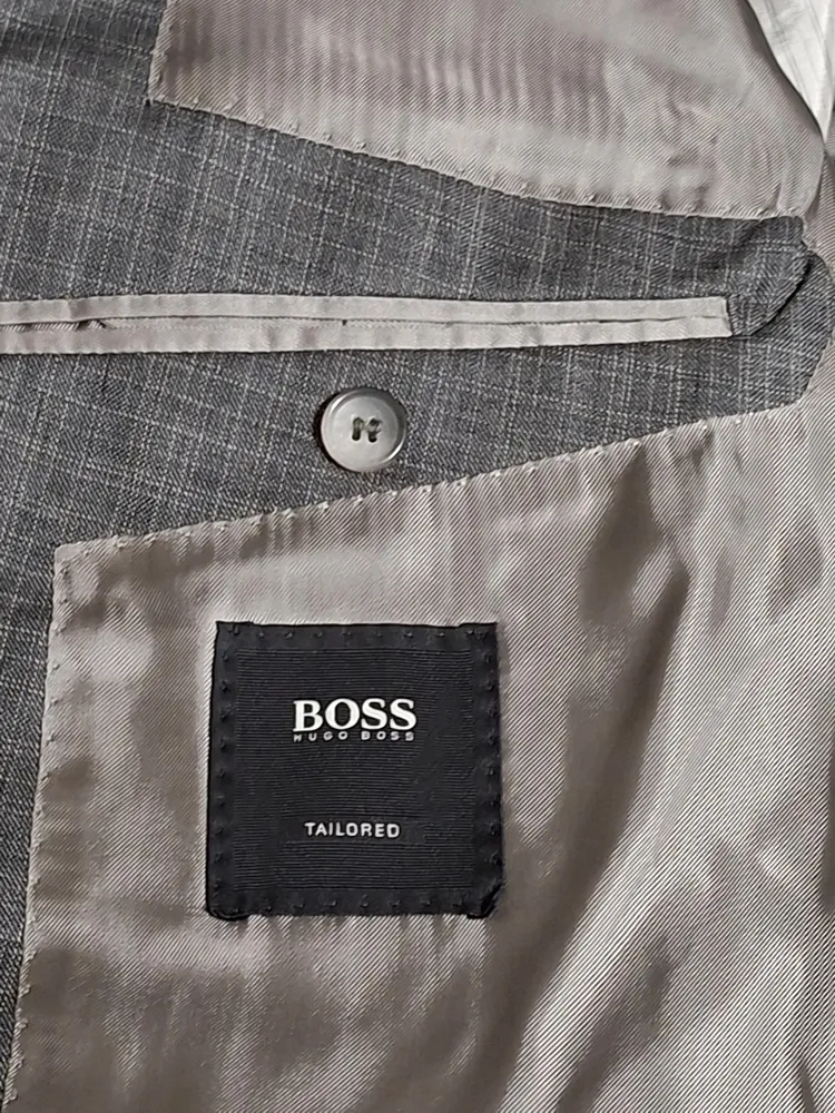 Conjunto de alfaiataria slim 36 38 P xadrez de giz cinza