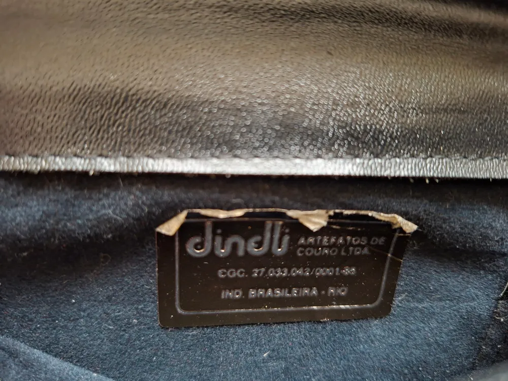 Bolsa carta Dinelli vintage preta
