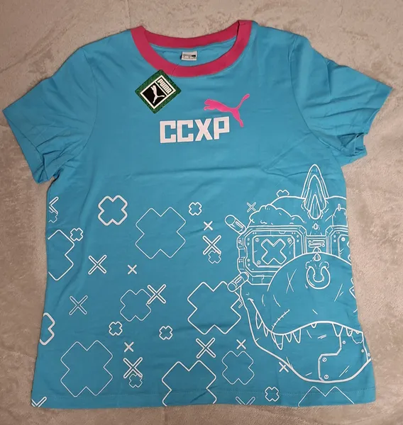 Camiseta Puma CCXP 22 GG azul e pink