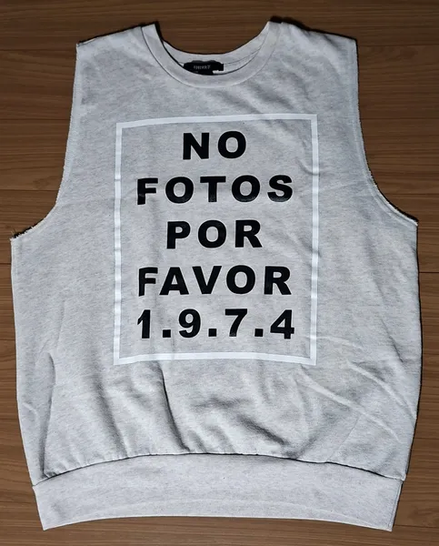 Colete regata de malha Forever 21 silk mescla creme M