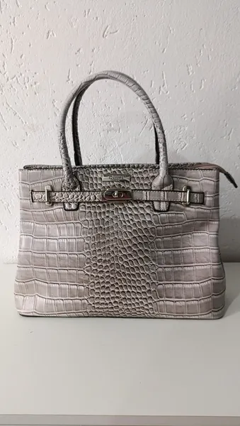 bolsa tote bag estruturada croco Queens Paris