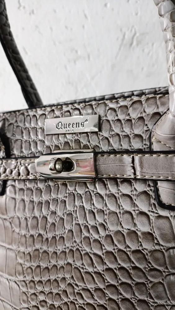 bolsa tote bag estruturada croco Queens Paris