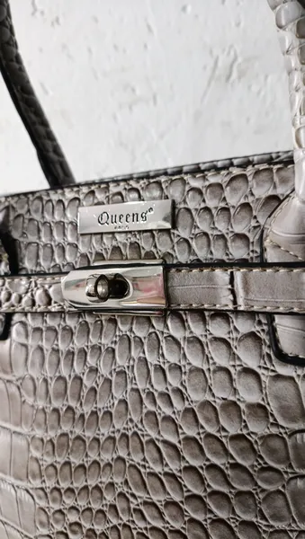 bolsa tote bag estruturada croco Queens Paris