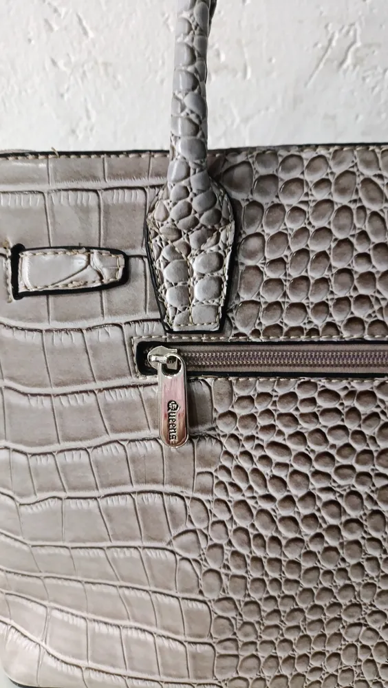 bolsa tote bag estruturada croco Queens Paris