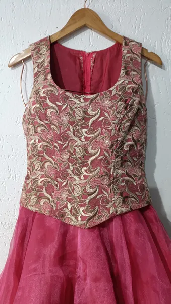 vestido festa longo rosa queimado bibian p