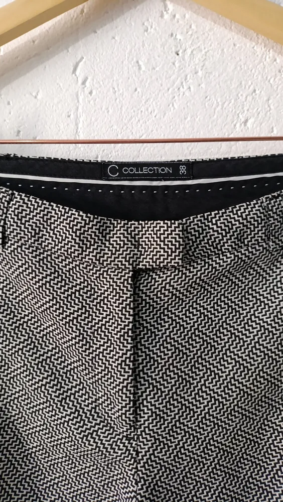 Calça alfaiataria chevron Tam 38 C. Collection