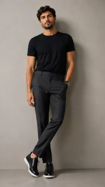 Calça alfaiataria slim chumbo masculina Tam 40 Preston Field
