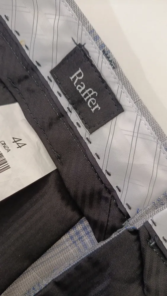 Calça alfaiataria masculina cinza principe de gales