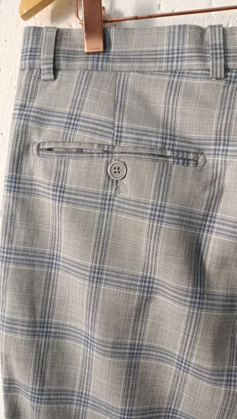 Calça alfaiataria masculina cinza principe de gales
