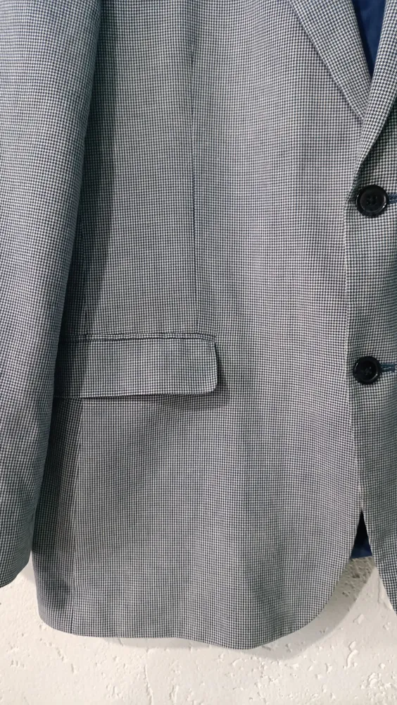 Blazer regular estampa pied de poule tam 42 Tommy Hilfiger