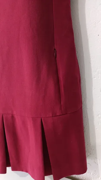 Vestido alfaiataria curto Tam 40 vinho bordô Fillity