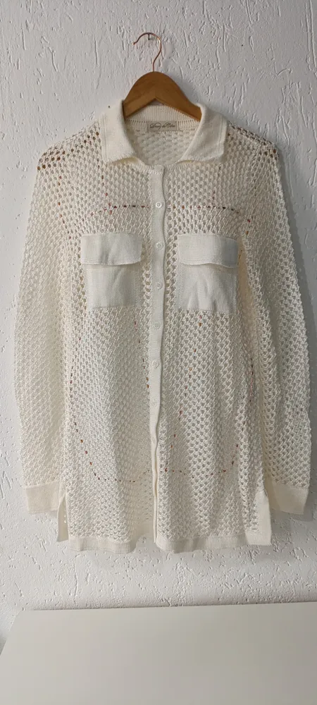 Camisa tela off white Tam G Doce de Côco