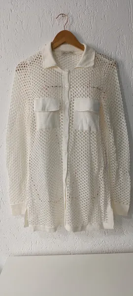 Camisa tela off white Tam G Doce de Côco
