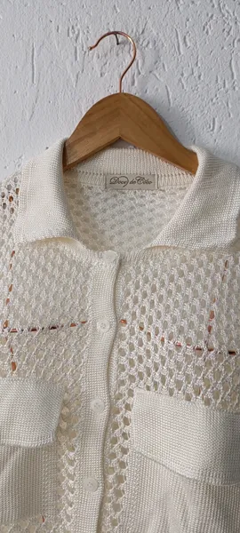 Camisa tela off white Tam G Doce de Côco