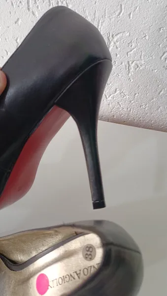Scarpin em couro Enzo Angiolini Tam 38 Vintage