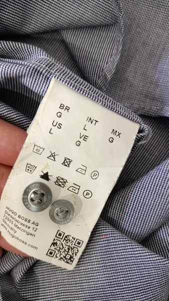 Camisa masculina Slim HUGO algodão tamanho G Hugo Boss