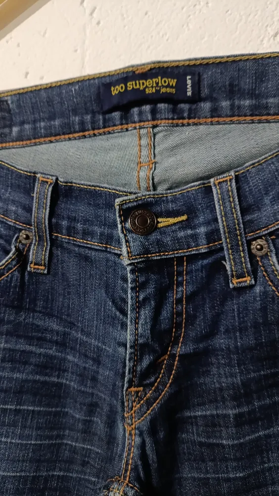 Calça jeans 524 skinny cintura super baixa 36