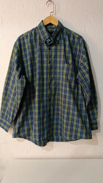 Camisa xadrez vintage masculina Tam G Burberry