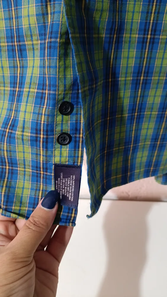 Camisa xadrez vintage masculina Tam G Burberry