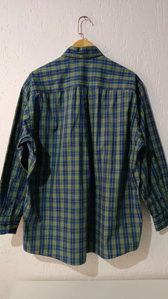 Camisa xadrez vintage masculina Tam G Burberry