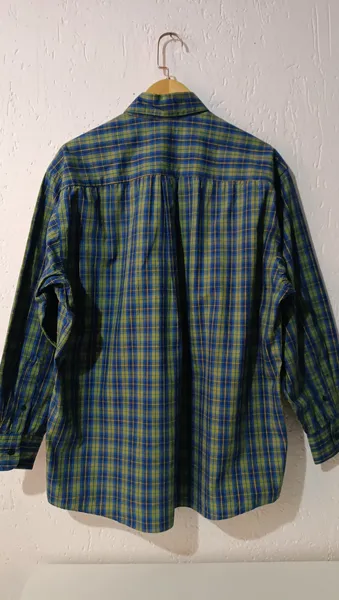 Camisa xadrez vintage masculina Tam G Burberry