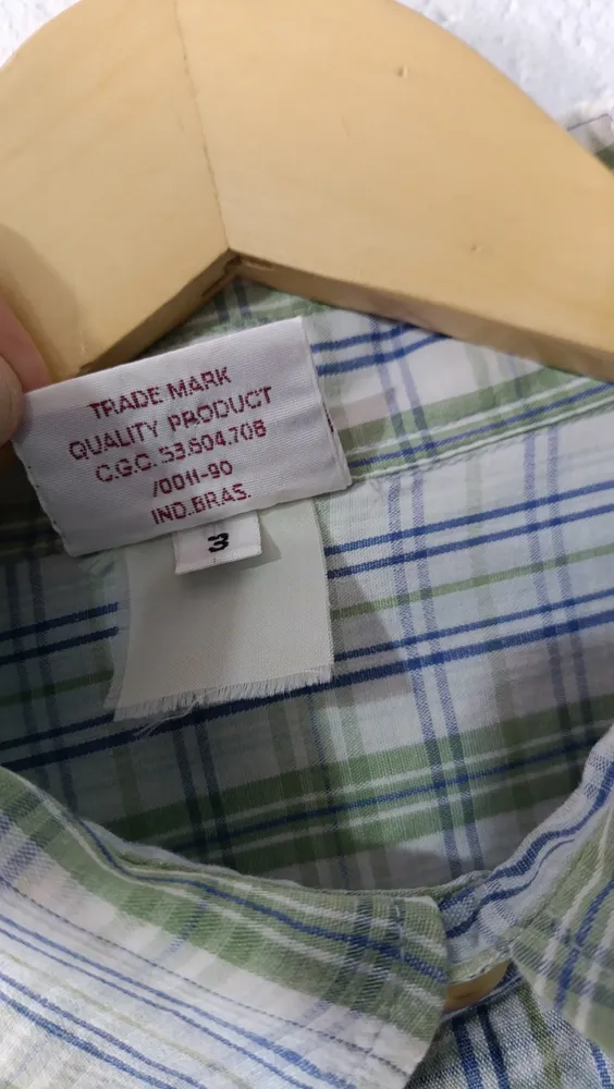 Camisa vintage com CGC Tam G M.Officer