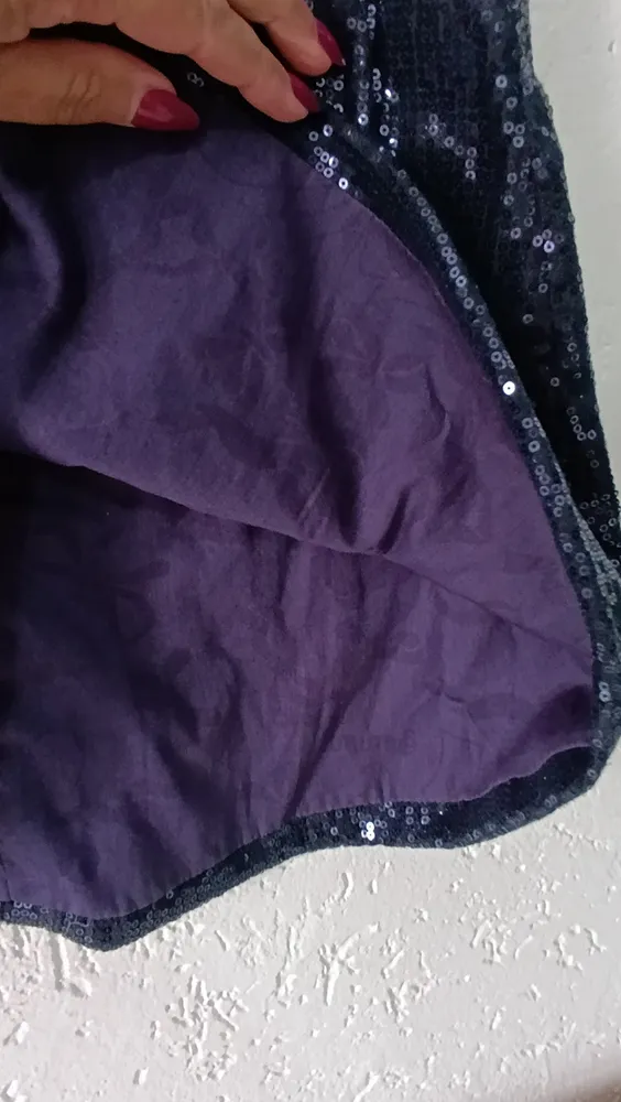 Vestido de luxo infantil paetê Tam 12 Animê